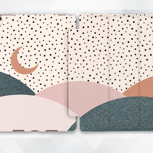 Stars iPad case Abstract Art iPad 9.7 10.2 Dots Cute iPad Pro 11 10.5 12.9 Mini 5 Air 3 Moon Aesthetic Pastel Nature Minimalist Modern cover