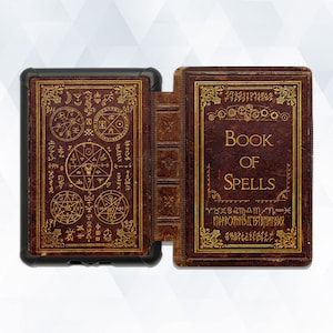 Klevercase Kindle Oasis Case With Potter and Magic Themed Book of Spells  Covers. 