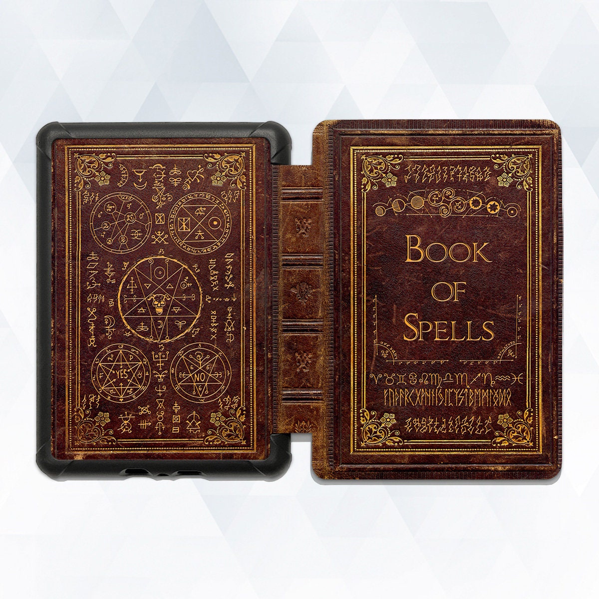 Boek Kindle-hoes Goth Witchy Kindle 11e generatie 2022 Paperwhite 11e 10e generatie Vintage spreukenboek Esthetische magische boekomslag