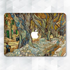 Van Gogh MacBook case Vintage painting MacBook Pro 13 14 inch Air 13 15 m2 m1 Pro 16 15&quot; Aesthetic art Oil Painting Fall nature trees cover