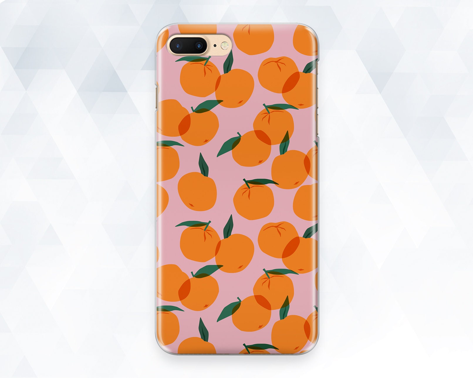 iPhone・スマホケース Society6 Polaroid Pixels VI (Crabapple) by Sarajea Oranges iPhone Case Kawaii Trendy iPhone 13 Pro 12 11 XR 8