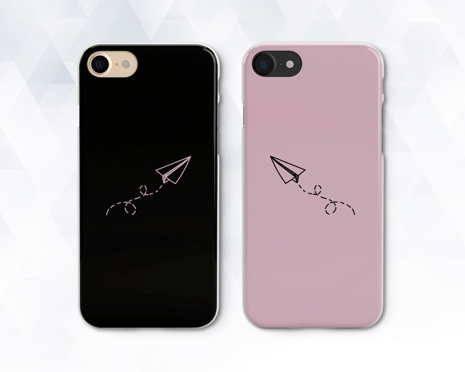 Planes Iphone Case Kawaii Girl Iphone Xr Xs 8 7 Black Pink Etsy