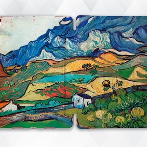 Van Gogh iPad case Vintage Art iPad 10th 10.2 9.7 Pro 11 10.5 12.9 Air 5 4 Mini 6 Aesthetic Mountain Landscape Nature Oil Painting Art cover