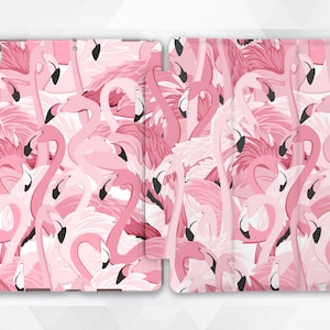 Flamingo iPad case Girl Cute iPad 9.7 6th gen 2018 Tropical Kawaii iPad Pro 11 10.5 12.9 Mini 5 Air 3 Pink Birds Animal Nature Girly Cover