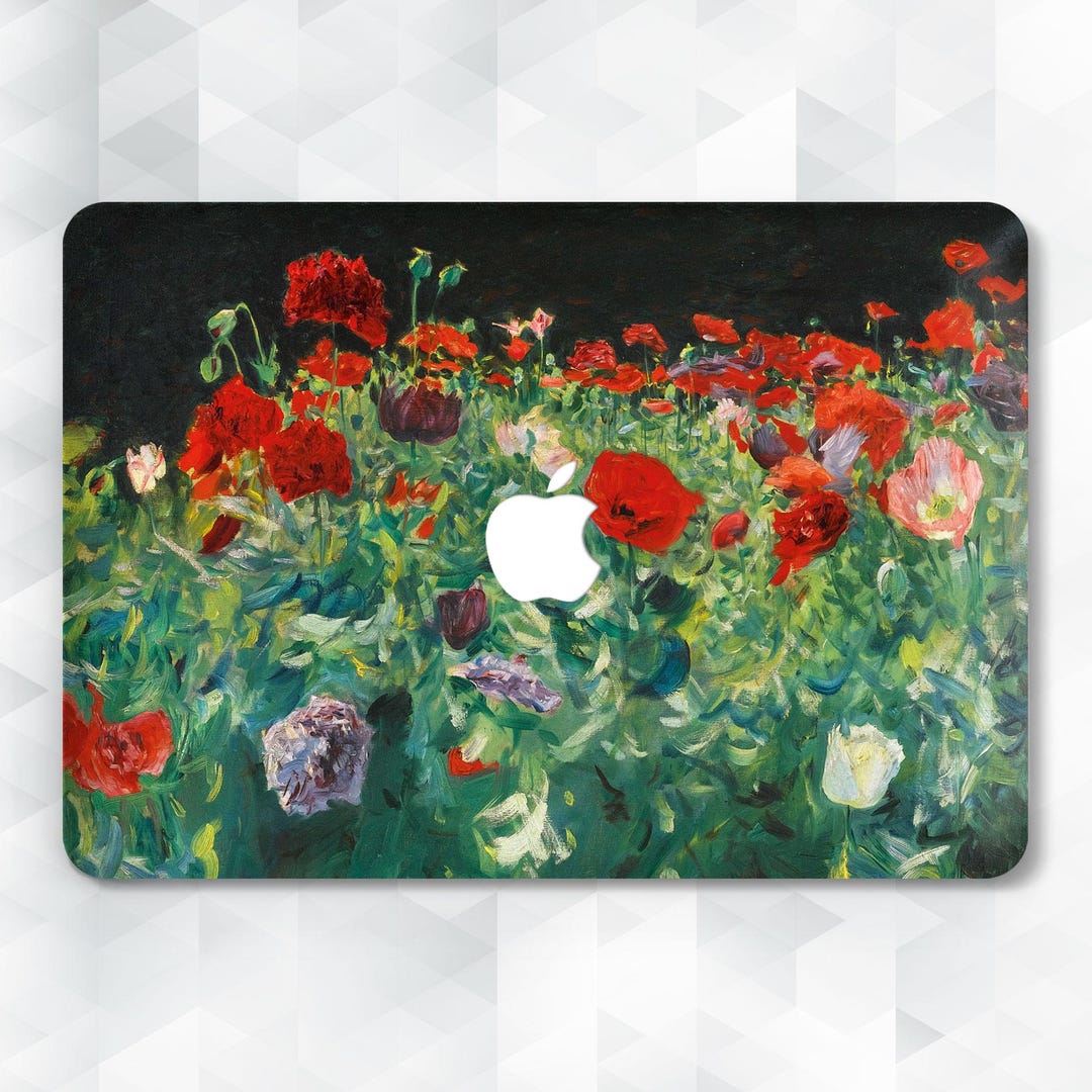 Aesthetic MacBook Case Red Flowers MacBook Pro 13 14 Air 13 M2 M3 Air ...