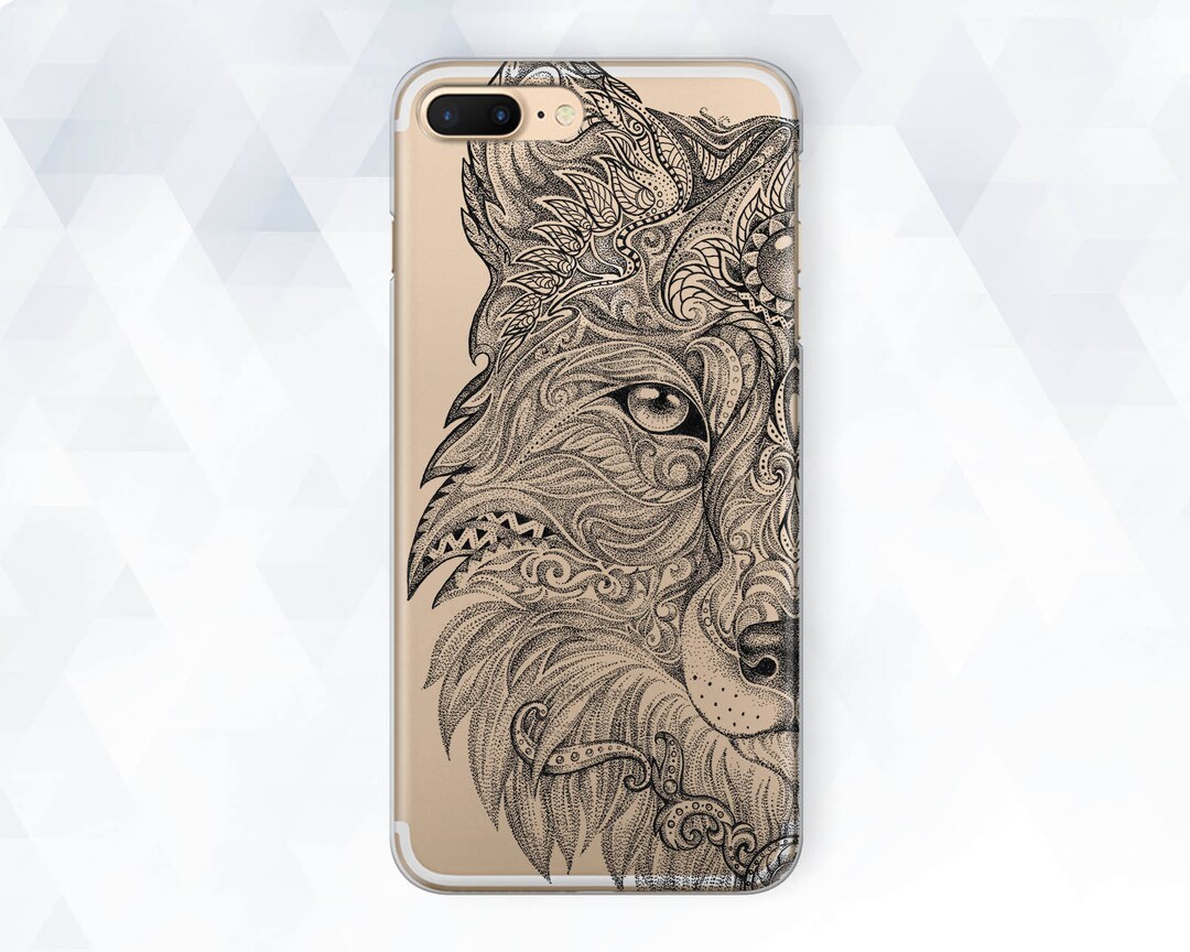 Wolf iPhone Case Art Men iPhone XR Xs 8 7 Ethnic Tribal Case for ...