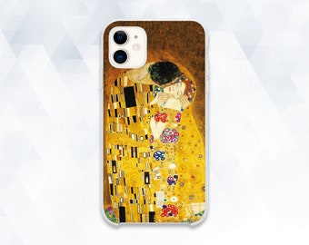 Klimt iPhone case Vintage Art iPhone 11 Pro XR X 8 7 Aesthetic Painting case Galaxy s20 Pixel 4 Retro Abstract Artsy Gustav Klimt Kiss cover