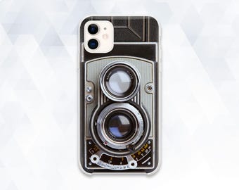 Retro iPhone case Vintage camera iPhone 16 Pro iPhone 15 Aesthetic iPhone 14 13 12 Galaxy s24 that looks like a camera Trendy cover for men