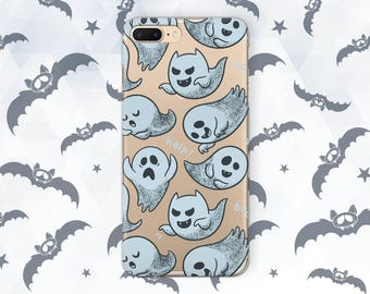 Halloween iPhone case Kawaii Girl iPhone XR Xs Max 8 7 Cute Ghost case for Samsung Galaxy s10 Plus s9 Pixel 3a Funny Horror Kids Cutie cover