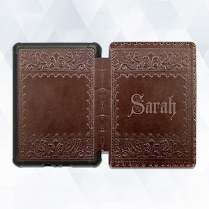Nome Custodia Kindle Vintage Book Nuovo Kindle 10a generazione Kindle Paperwhite 10a 6" Estetica Personalizzata Design libro antico Copertina retrò