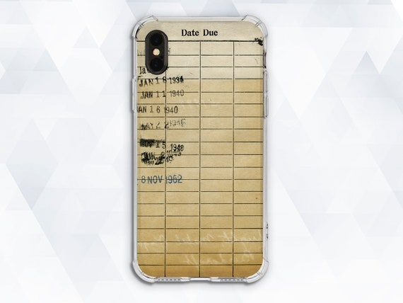 Vintage iPhone Case Men Book iPhone XR Xs Retro Bumper Case