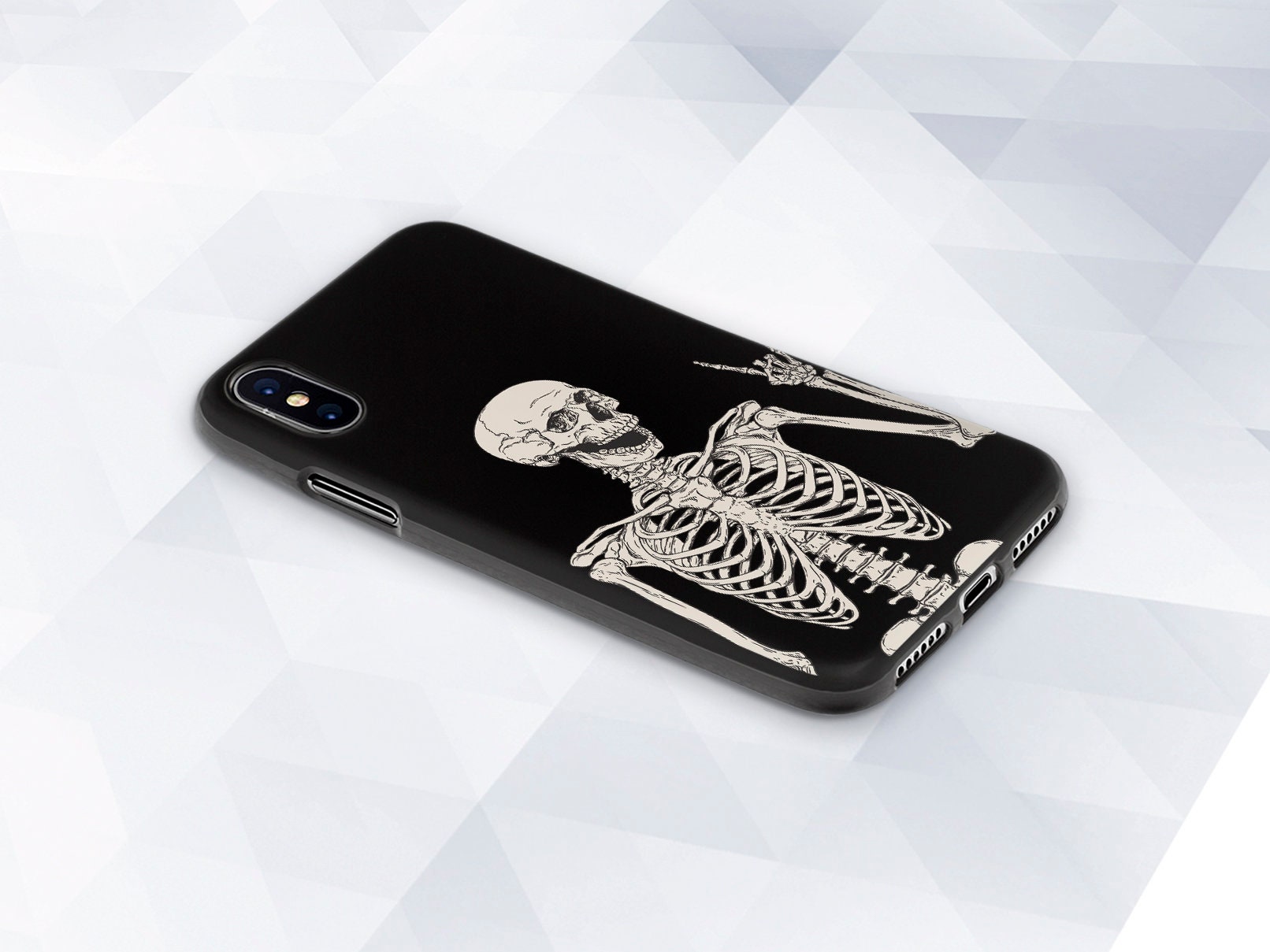 Skeleton Iphone Case Goth Indie Iphone XR X 8 7 Funny Skull Etsy