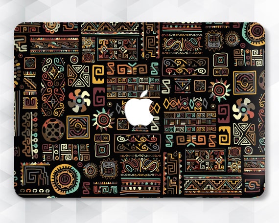 African MacBook Case Africa Black MacBook Pro 13 Inch 2018 Air 13 Pro 15 Men Girl MacBook 12 Cute Abstract Drawing Ornament Ethnic Tribal Etsy Canada