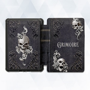 Book Kindle case Goth Design All-new Kindle 10th gen Kindle Paperwhite 10th 2019 6&quot; Aesthetic Occult Book Grimoire Style Witch Kindle cover