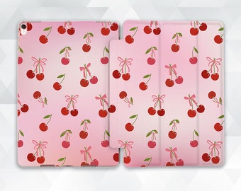 Cherry iPad Case Bows iPad 10th 9th iPad Air 5 4 Pro 12.9 11 Cherry iPad Case Bows iPad 10th 9th iPad Air 5 4 Pro 12.9 11