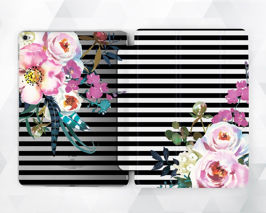 Floral iPad Case Girl Flowers iPad 9.7 6th Gen 2018 Cute Art Etsy