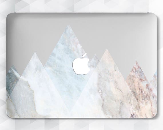 Marble MacBook Case Geometric Mountains MacBook Air 13 Inch 2018