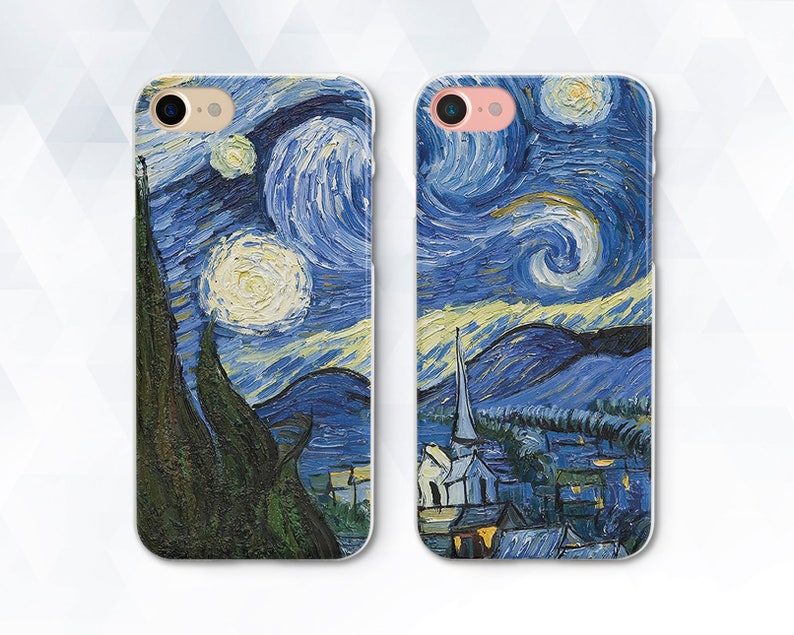 Van Gogh iPhone case Vintage Art iPhone XR X 8 Stars Nature case for Samsung Galaxy s9 Pixel 3 Girl Men Couple Aesthetic Painting Oil Paint 