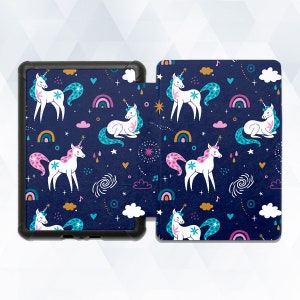 Case for Kindle and Kobo With Unicorns and Rainbows, Ereader