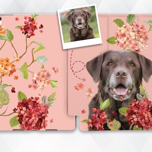 Custom iPad case Cute Photo iPad 9.7 10.2 8th Pro 11 10.5 12.9 Air 4 Mini 5 Kawaii Dog Cat Animal Pet Flowers Your Pictures Customized cover