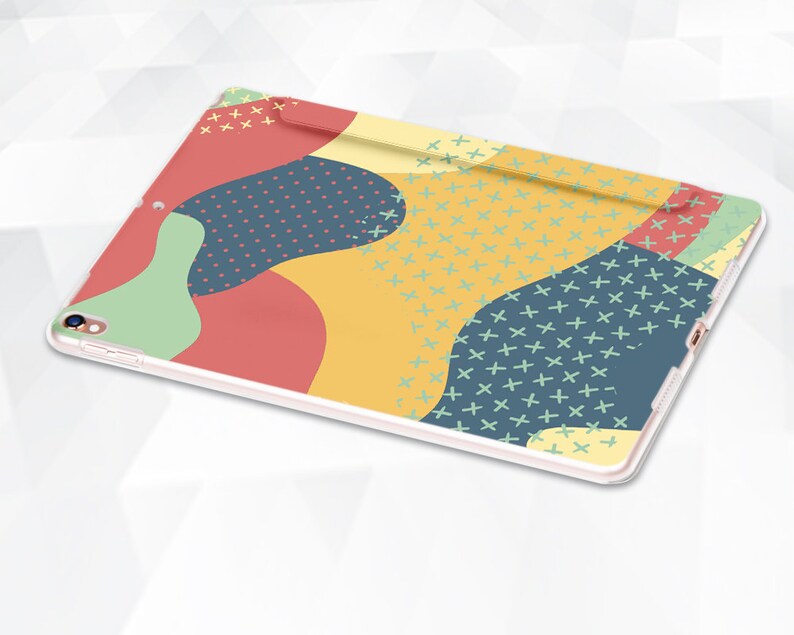 Abstract Ipad Case Geometric Cute Ipad 9.7 10.2 7th Rainbow Etsy