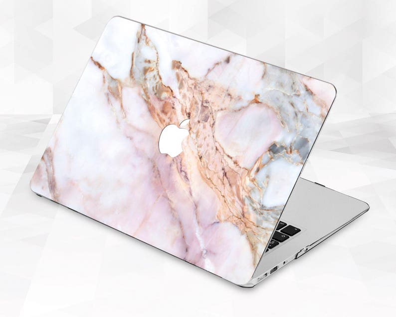 Marble Macbook Case Pink Marble Macbook Pro 13 Inch 2018 Air Etsy