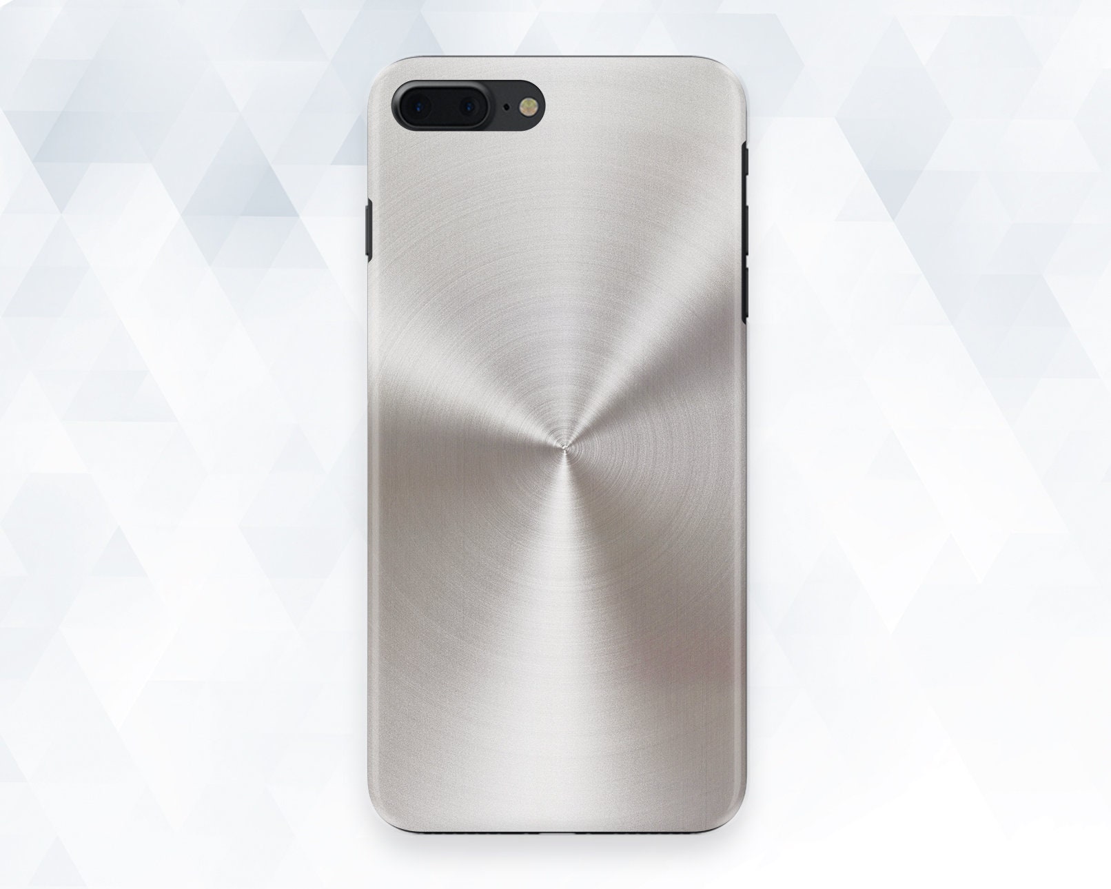 Metal iPhone Case Minimal Men iPhone 11 Pro XR X 8 Plus 7 Metallic