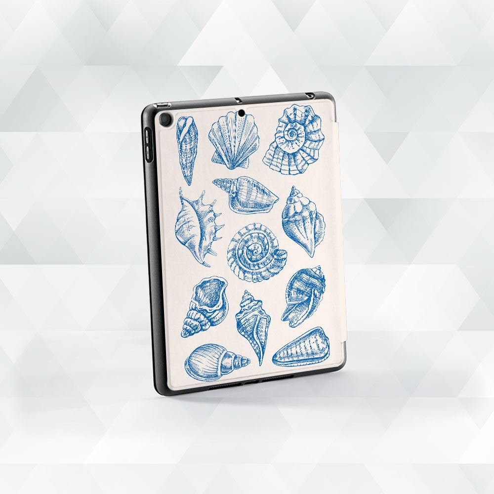 Ocean iPad Case Cute Shells iPad Air 5th iPad 10th 9th Pro 12.9 11 10.2 ...