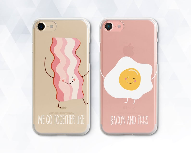 Friends iPhone case Girl Men iPhone XR Xs 8 7 6 Couple Funny case for Samsung Galaxy s10 Plus Pixel 3a BFF Best Friends Forever Food cover 