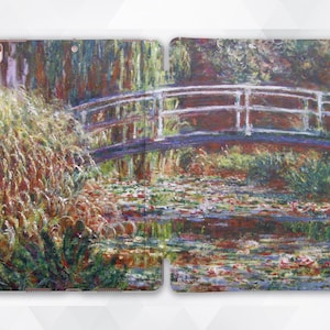 Monet iPad case Vintage Art iPad 9.7 10.2 Pro 11 10.5 12.9 Mini 5 Air 4 Claude Monet Floral Flowers Aesthetic Nature Painting Lilies cover