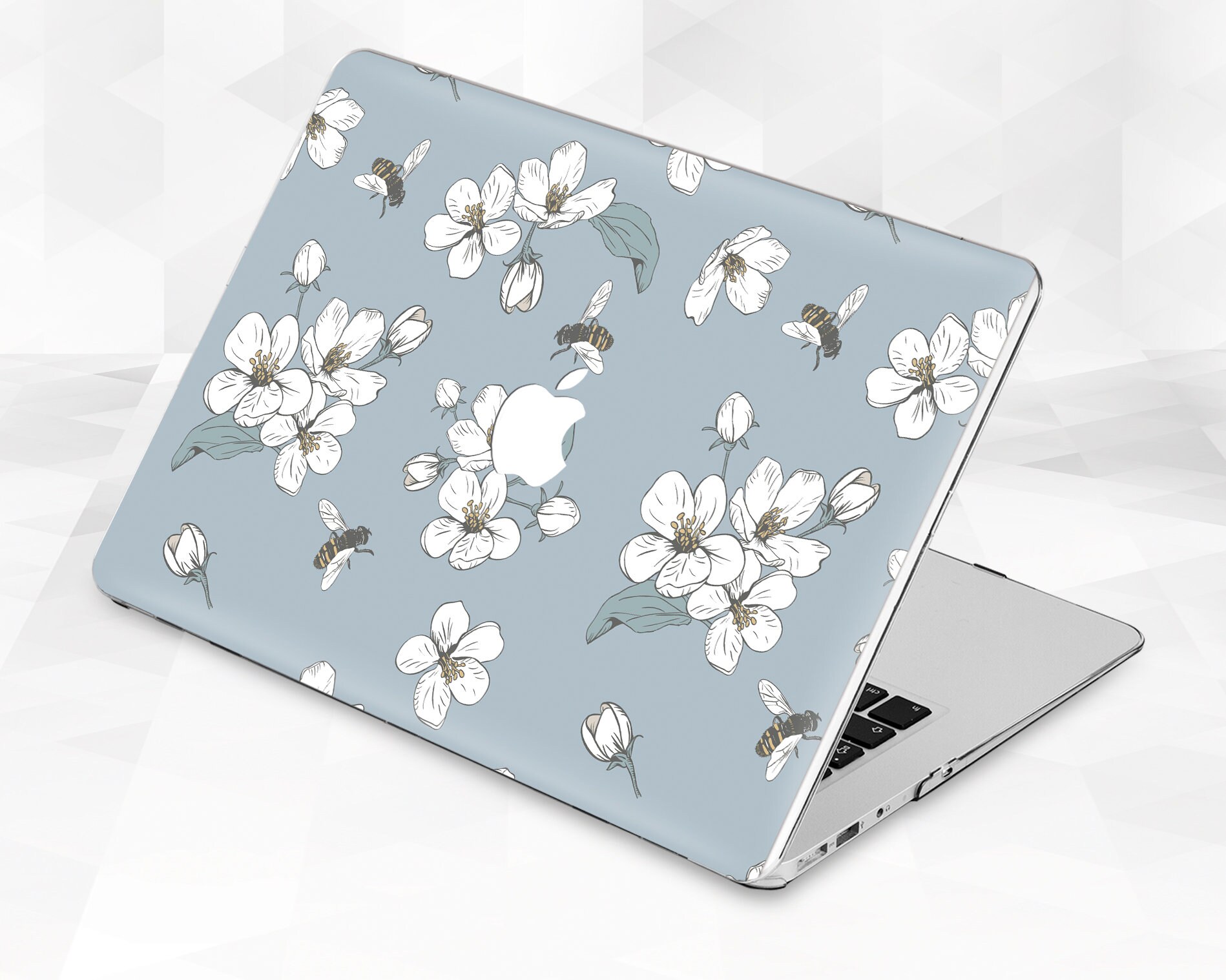 Flowers Macbook Case Cute Floral Macbook Pro 13 16 15 Inch Air Etsy
