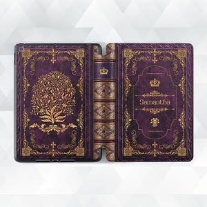 Custodia a libro per iPad con nome personalizzato, iPad Air 5, iPad 10, 9, Pro 12,9, 11, 10,2, 10,9, Mini 6, estetica vintage, personalizzata, stile retrò.