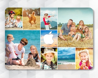 Aangepaste MacBook case fotocollage MacBook Pro 14 13 16 Air 13 2021 12 15 gepersonaliseerd ontwerp aanpasbaar logo foto fotografie cover