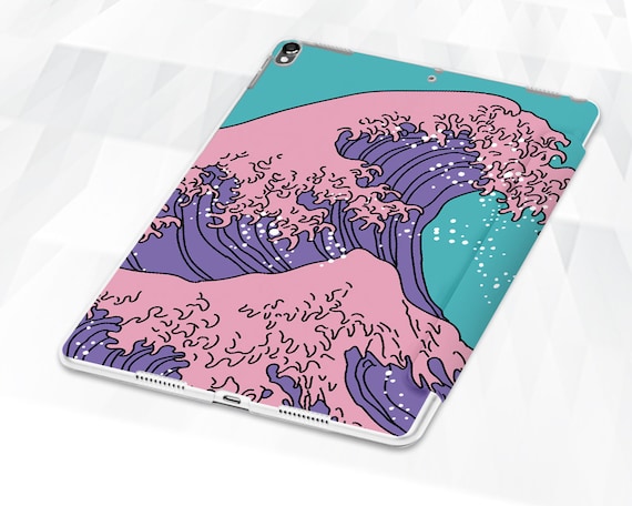 Waves iPad Case Ocean Vintage iPad 9.7 10.2 7th Japan Art