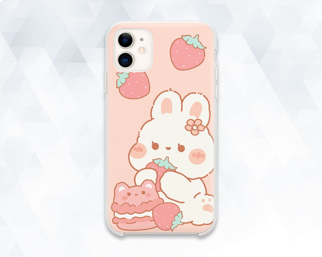 iPhone - cute Cute Bunny Rabbit 3D Cartoon Kawaii Stand Holder Kickstand