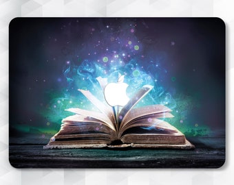 Book MacBook case Vintage Blue MacBook Pro 13 inch 2018 Air 13 Pro 15 Purple Teacher MacBook 12 inch Magic MacBook Hard case Retina Shell