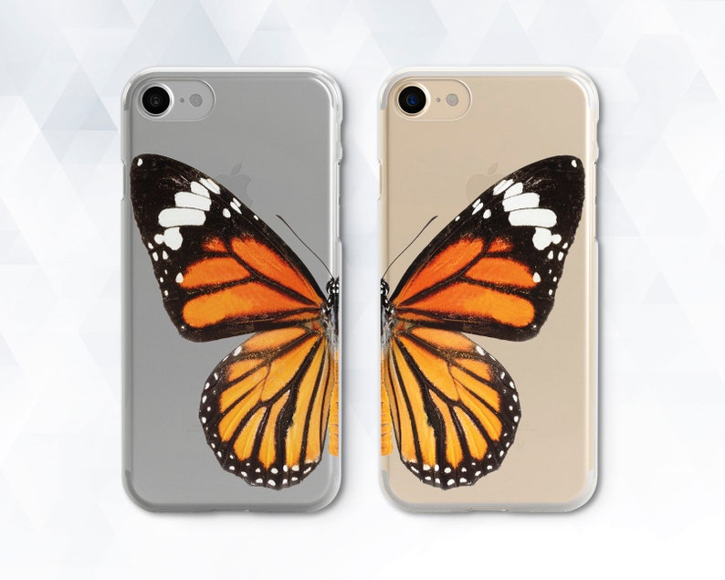 Butterfly iPhone case Cute Monarch iPhone 11 Pro XR X 8 7 Couple Design case for Galaxy s20 Pixel 4 Clear Aesthetic Minimalist Insect cover 