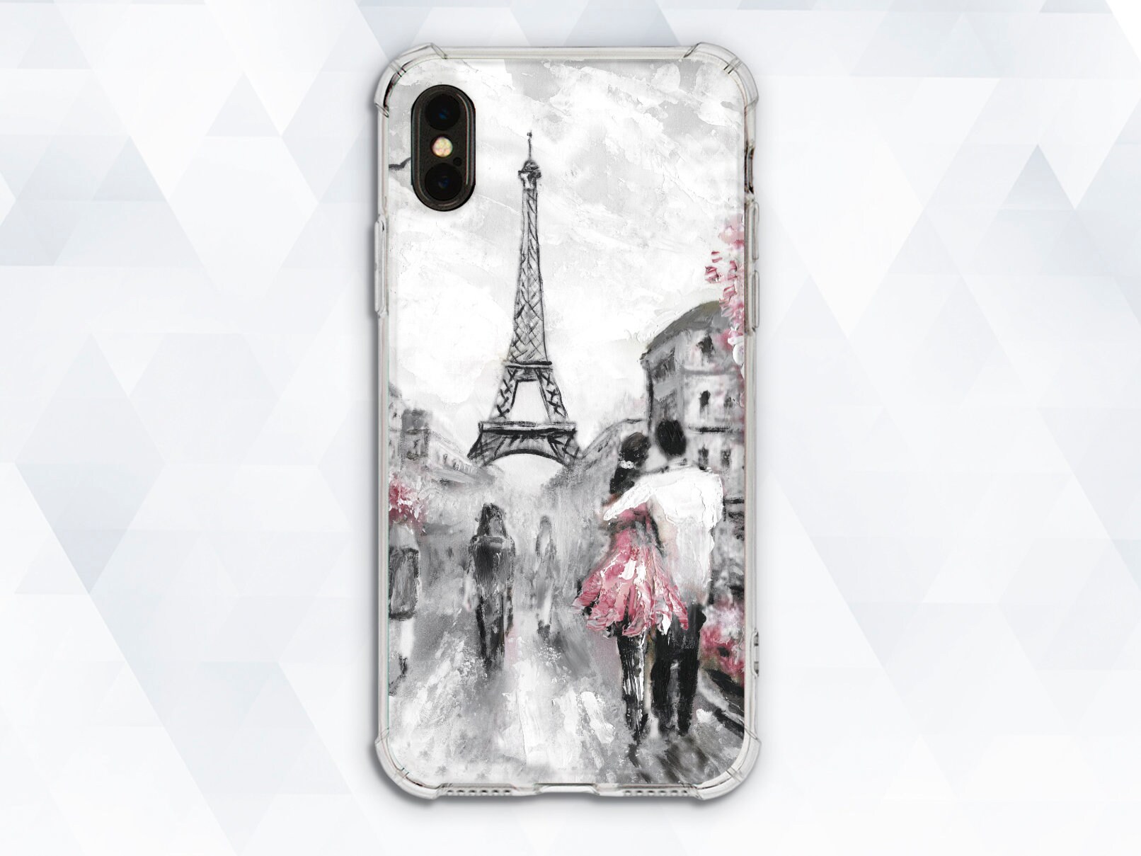 Paris Iphone Case Girl Cute Iphone Xr Xs 8 7 Art France Case Etsy Singapore