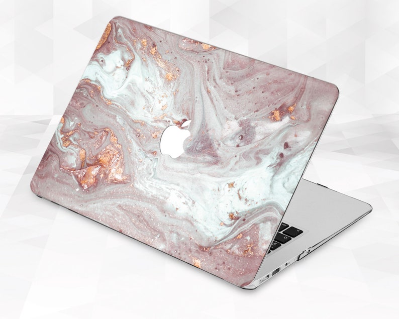 Marble Macbook Case Rose Gold Macbook Pro 13 Inch 2018 Air 13 Etsy