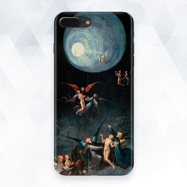 Coque pour iPhone Art Angels Art Angels Bosch pour iPhone 11 Pro XR X 8, coque esthétique vintage pour Galaxy s20, Pixel 4, peinture, religieux, béni, médiéval