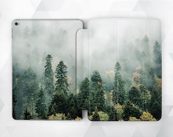 Nature iPad case 6th gen Tree Men iPad 9.7 2018 5th Boys Forest iPad Pro 11 10.5 12.9 inch Mini 4 Air 3 2 Green iPad Smart Cover with Stand