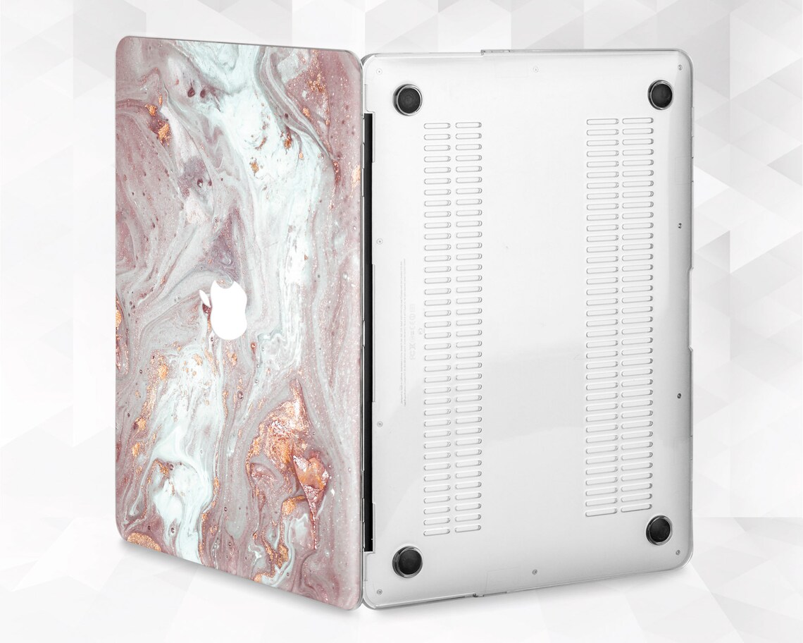 Marble Macbook Case Rose Gold Macbook Pro 13 Inch 2018 Air 13 Etsy