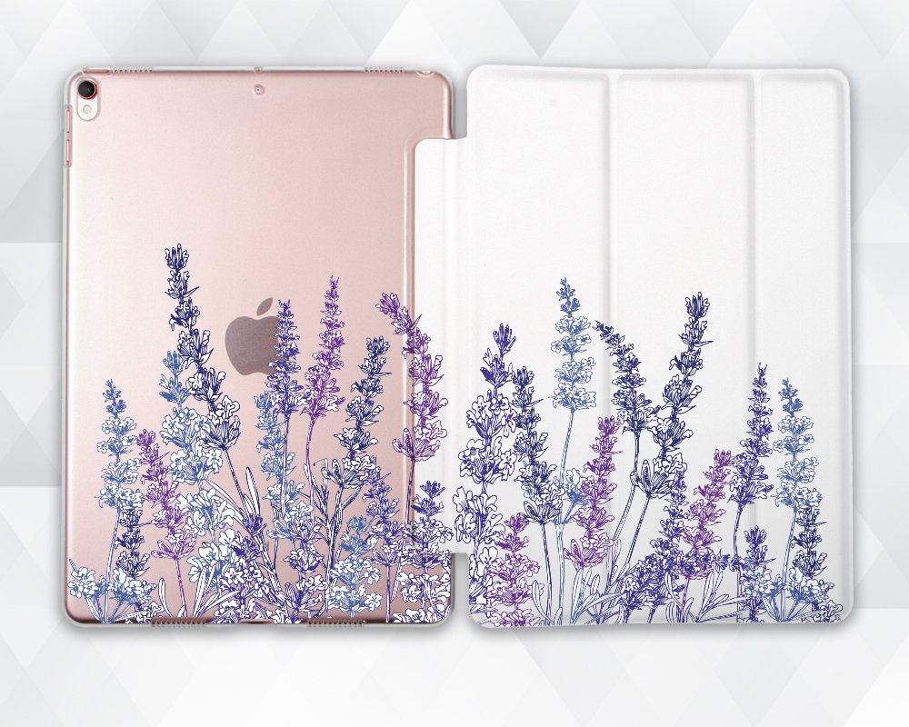 Lavender iPad Case Cute Flowers iPad 9.7 10.2 Pro 11 10.5 12.9 Air