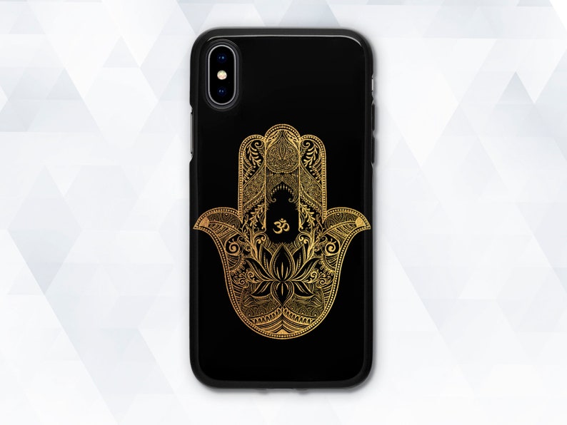 Black Iphone Case Girl Yoga Iphone Xr Xs 8 7 Evil Eye Etsy