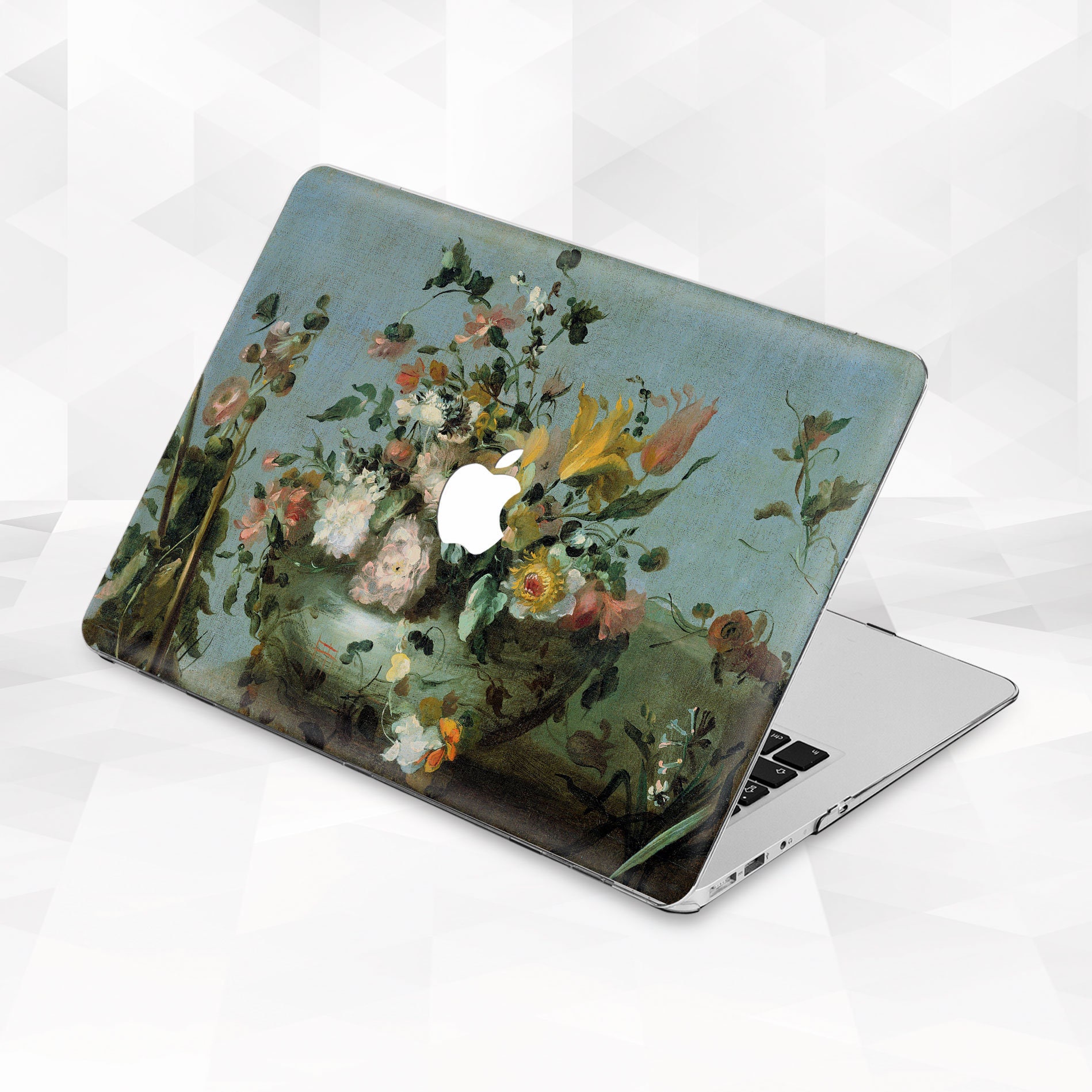Flowers MacBook Case Floral Painting MacBook Pro 13 14 Air 13 M2 M1 Air ...