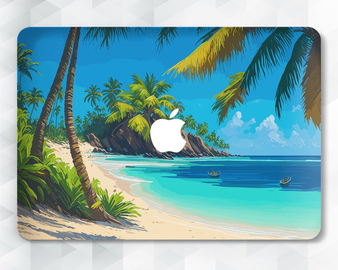 Beach MacBook Case Ocean Tropical MacBook Pro 13 14 Inch Air 13 M2 Air ...