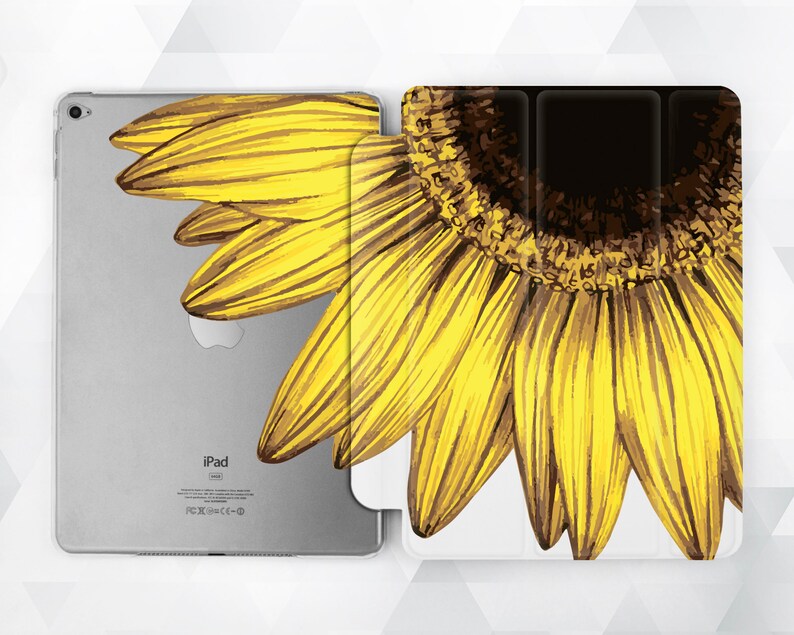 Sunflower iPad case Yellow Floral iPad 9.7 6th gen 2018 Girl Etsy