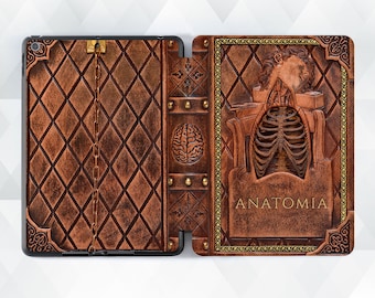 Anatomy iPad case Vintage Book iPad 10.2 Pro 11 12.9 10.5 Air 5 10.9 Mini 6 Aesthetic Old Book Retro Design Medical Science for Doctor cover