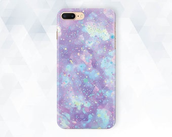 Opal iPhone case Girl Cute iPhone XR Xs Max 8 7 Girly Pearl case for Samsung Galaxy s10 Plus Pixel 3a Purple Charm Blue Pastel Cutie cover