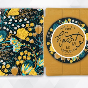 Bible iPad case Quote Flowers iPad 9.7 6th 10.2 7th gen Cute Floral iPad Pro 11 10.5 12.9 Mini 5 Air 3 Girls Inspirational Aesthetic Women
